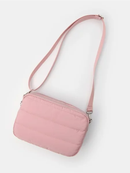 2 в 1: Сумка і рюкзак пильно-рожевий рожева