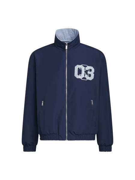 ADIDAS ORIGINALS Geacă de primăvară-toamnă Firebird albastru deschis / albastru închis alb