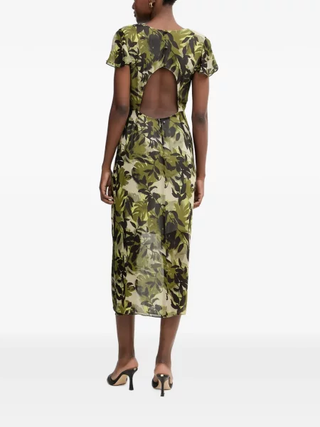 Rochie midi Armani Exchange cu imagine verde