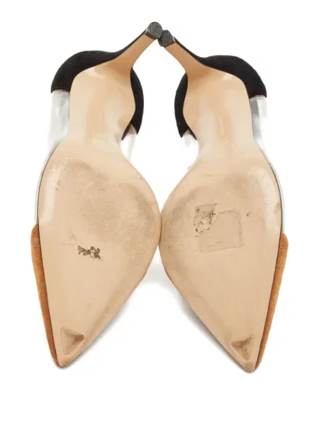 Pantofi cu toc Gianvito Rossi din piele de căprioară negru