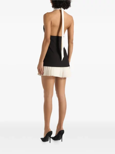 Halter nyakú mini ruha Manière De Voir fekete