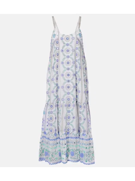 Rochie midi Juliet Dunn cu model floral alb