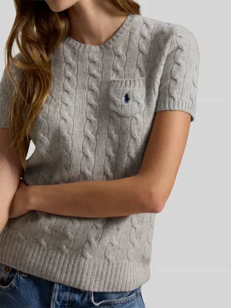 Sweter w kroju regular fit z mieszanki wełny z wyhaftowanym logo Polo Ralph Lauren
