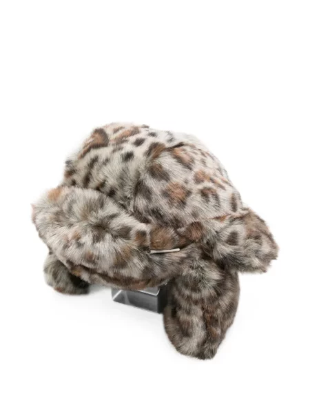 Căciulă Ruslan Baginskiy cu imagine cu model leopard gri