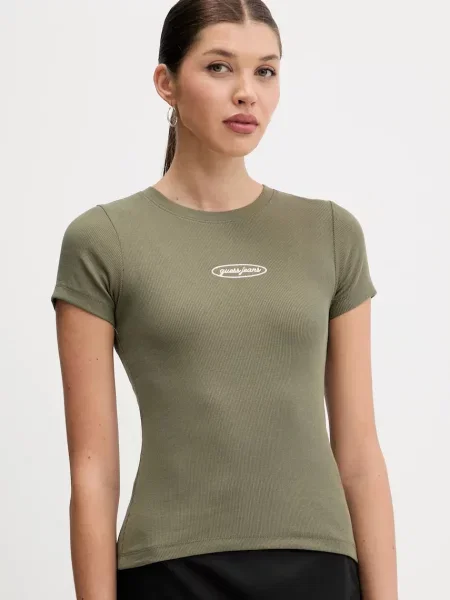 Тениска Guess Jeans дамска зелено