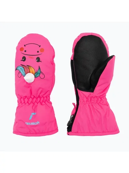 Mănuși de schi pentru copii Reusch Sweety Mitten unicorn roz