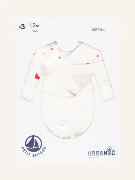 Petit Bateau Body Kopertowe W weiss biały