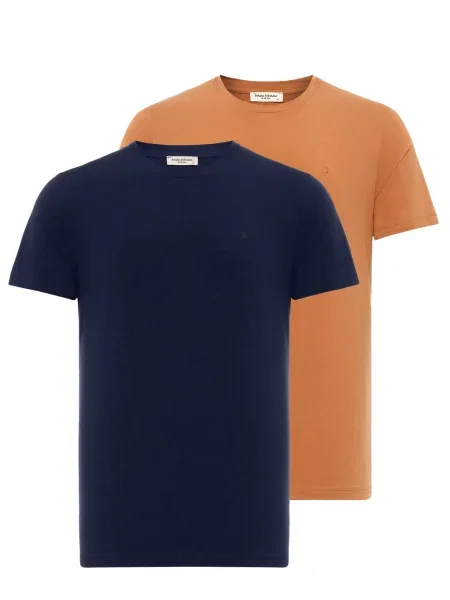 Anou Anou Tricou bleumarin portocaliu