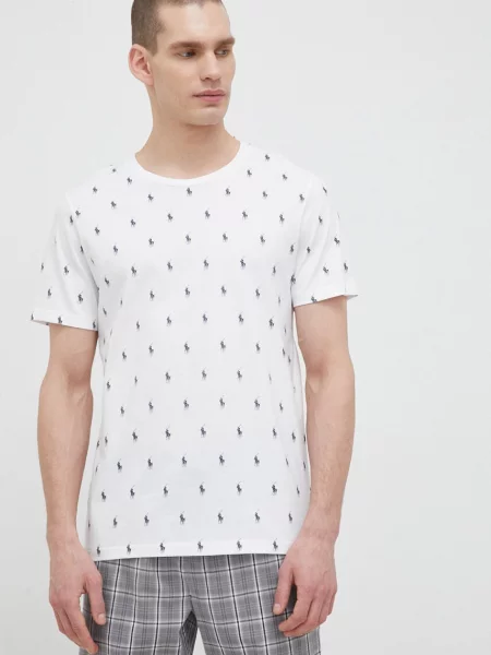 Polo Ralph Lauren tričkové pyžamo bílé
