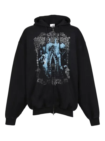 Hanorac cu glugă Vetements cu imagine negru