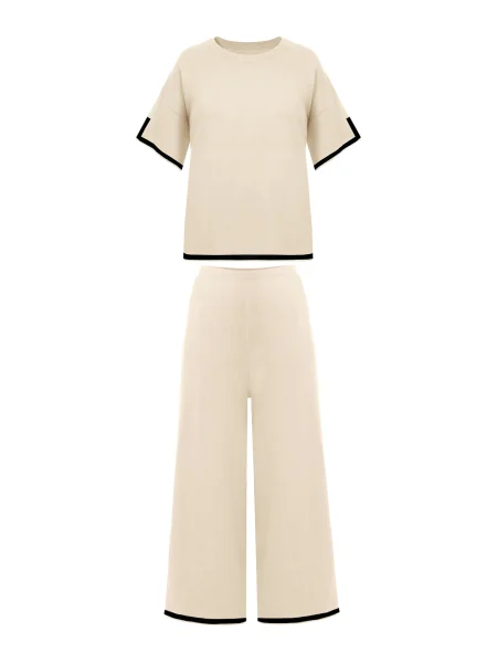 Imily Bela Jednodijelna pidžama bež crna