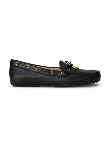 Kožené mokasíny Lauren Ralph Lauren Wylie čierna