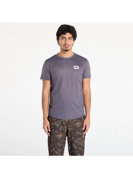 Tricou SAYSKY Houndstooth Combat T-Shirt Blue Aop M albastru
