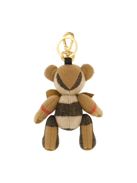 Zawieszka Burberry skórzana beżowa