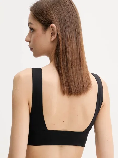 Plavková podprsenka Calvin Klein měkký košík černá