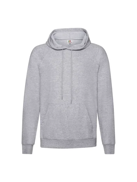 Суичър с качулка Fruit Of The Loom с качулка сиво