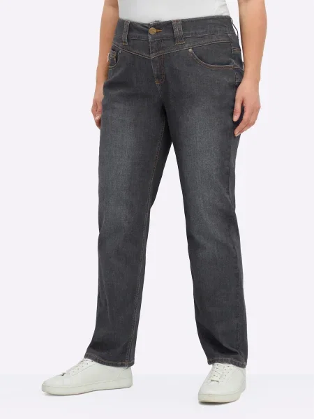 SHEEGO Jeans metalic gri