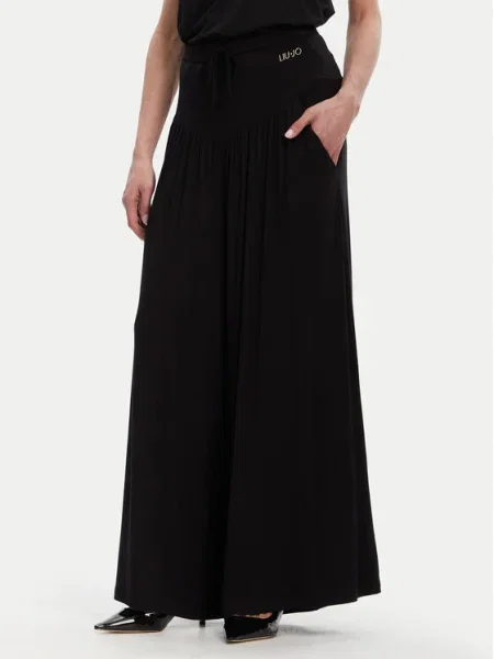 Liu Jo Beachwear Szövet nadrág fekete