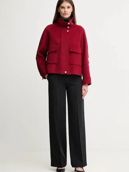 Joop! spodnie proste high waist czarny