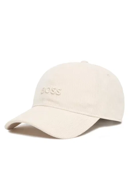 Czapka z daszkiem z wyhaftowanym logo model Zed-CO' Boss biała