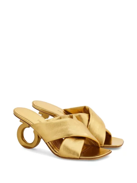 Sandale Ferragamo auriu