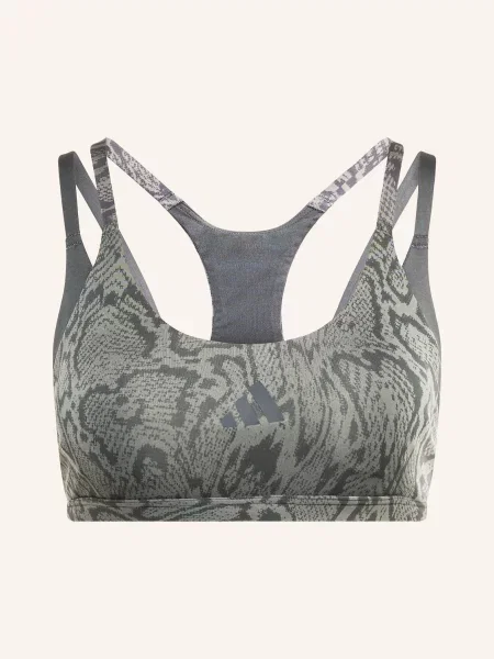 Adidas Sportovní Podprsenka Optime Workout Snake Strappy petrolejová