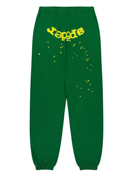 Pantaloni Sp5der alergare verde