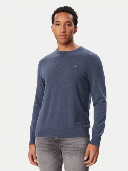 TOMMY HILFIGER Sveter ESSENTIAL zafírová modrá