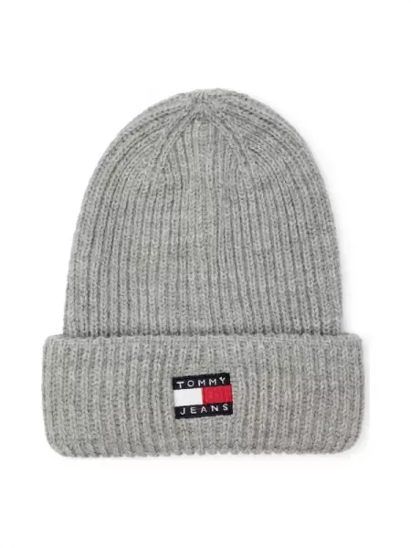 Tommy Jeans Sapka HERITAGE gyapjú hozzáadásával szürke