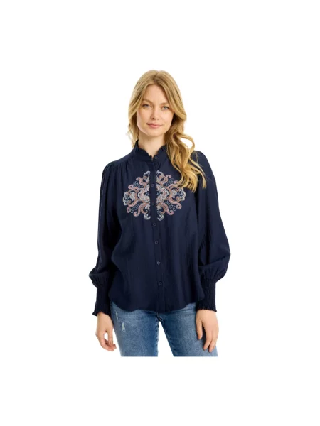 Bluzka In Front niebieska