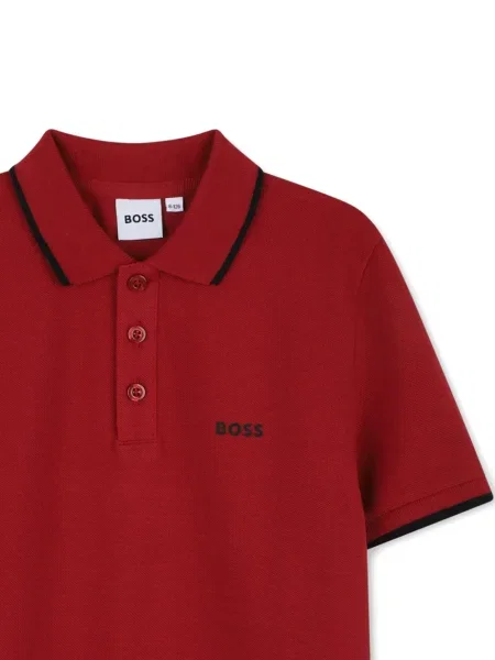 Koszulka polo dziecięca Bosswear czerwona