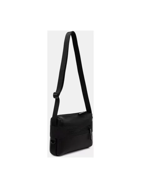 Armani Exchange saszetka z imitacji skóry czarna