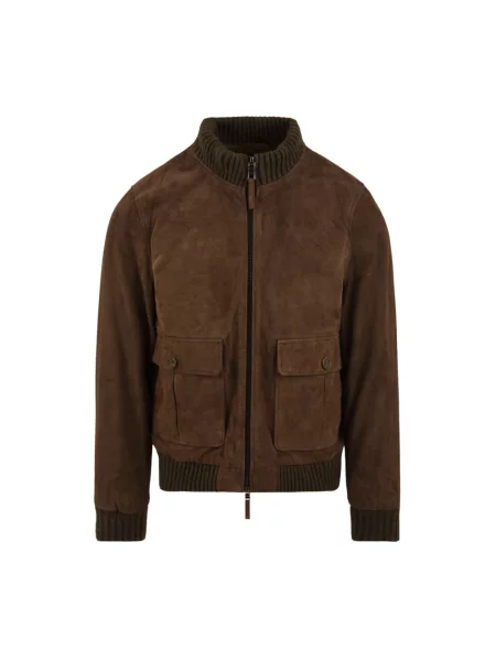 Kurtka skórzana The Jack Leathers brązowa