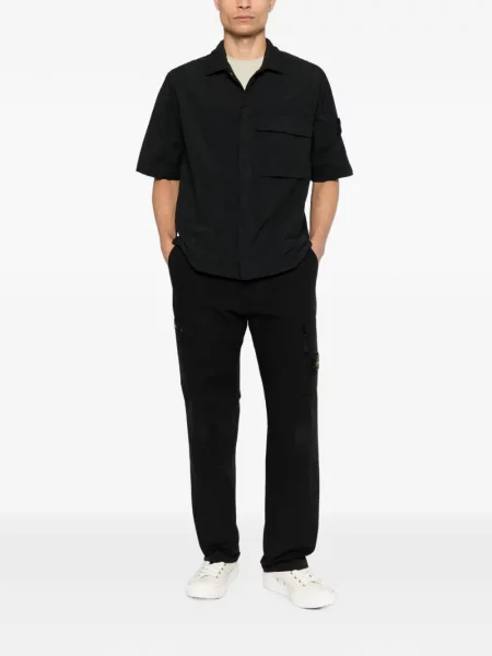 Scurt cămașă Stone Island cu strasuri negru