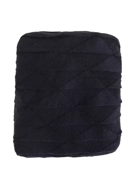 Fular Hannes Roether cu imprimeu geometric negru