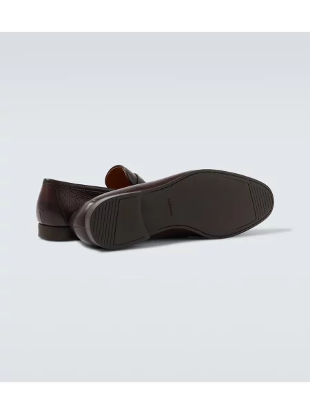 Pantofi loafer Magnanni din piele maro