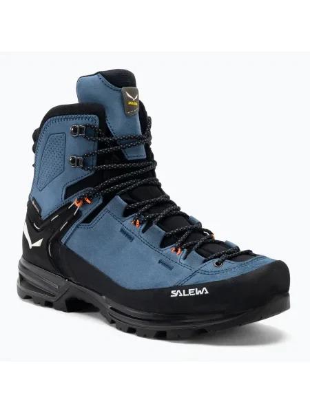 Cizme de trekking pentru bărbați Salewa MTN Trainer 2 Mid GTX java albastru/negru negru