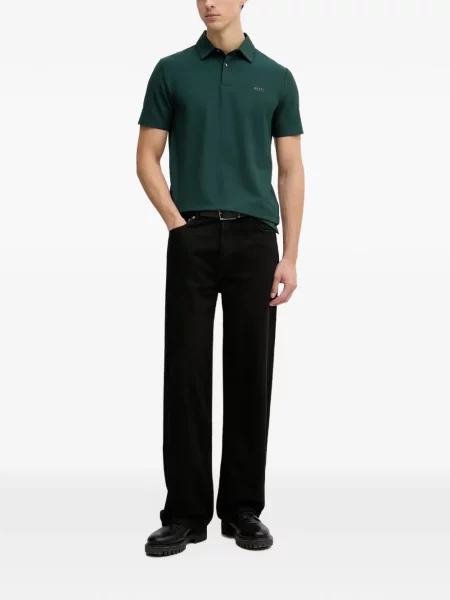 Tricou polo Guess cu imagine verde