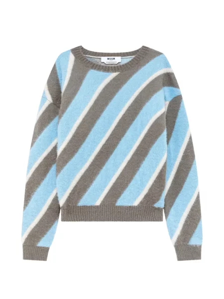 Pulover Msgm cu dungi albastru