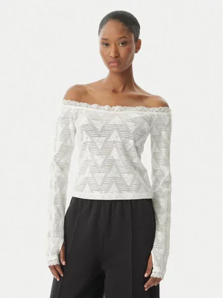 Adidas Блузка Lace Bardot білий