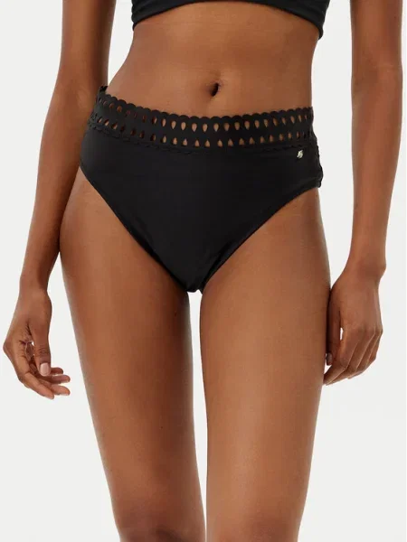 BOSS Bikini partea de jos Eyelet negru