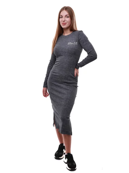 Сукня міді LUMO темно-сірий віскоза/поліестер сіра