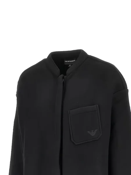 Geacă Emporio Armani cu broderie negru