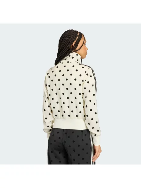 Bluza dresowa SATIN POLKA DOTS TT biała