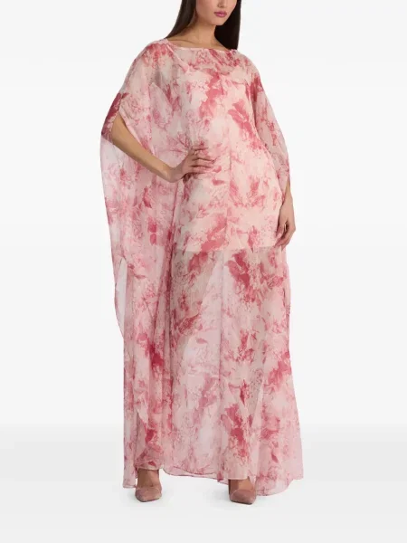 Rochie maxi Alice + Olivia cu model floral cu imagine roz