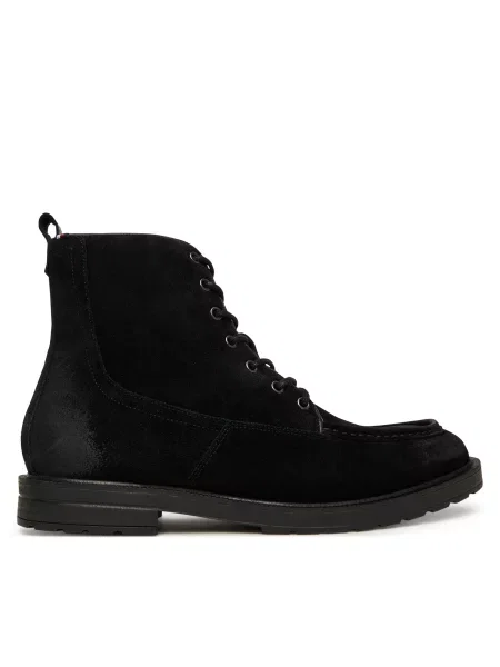 Tommy Hilfiger Gležnjarji Cleated W Moc črna