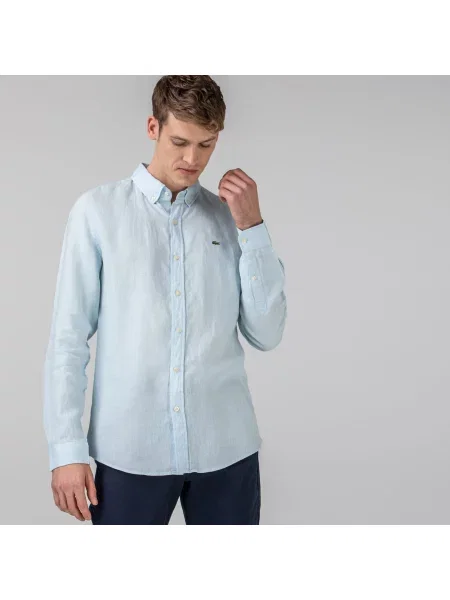 Рубашка Lacoste голубая