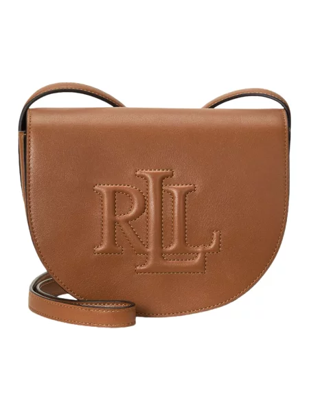 Torebka crossbody Ralph Lauren skórzana brązowa