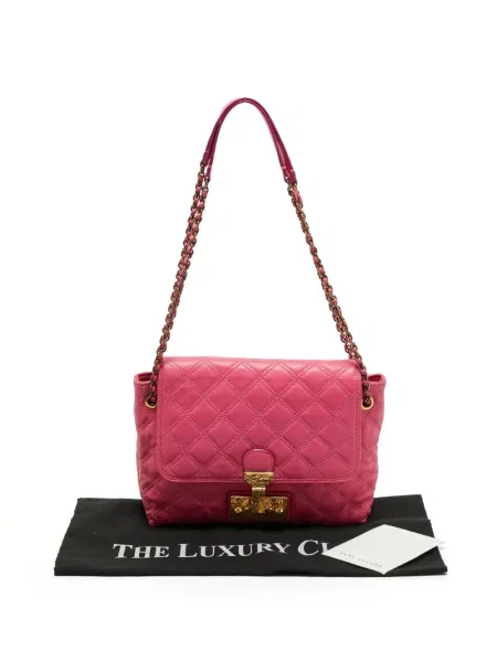 Geanta de piele Marc Jacobs din piele roz