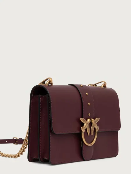 Pinko De piele geantă poștaș Love One Classic